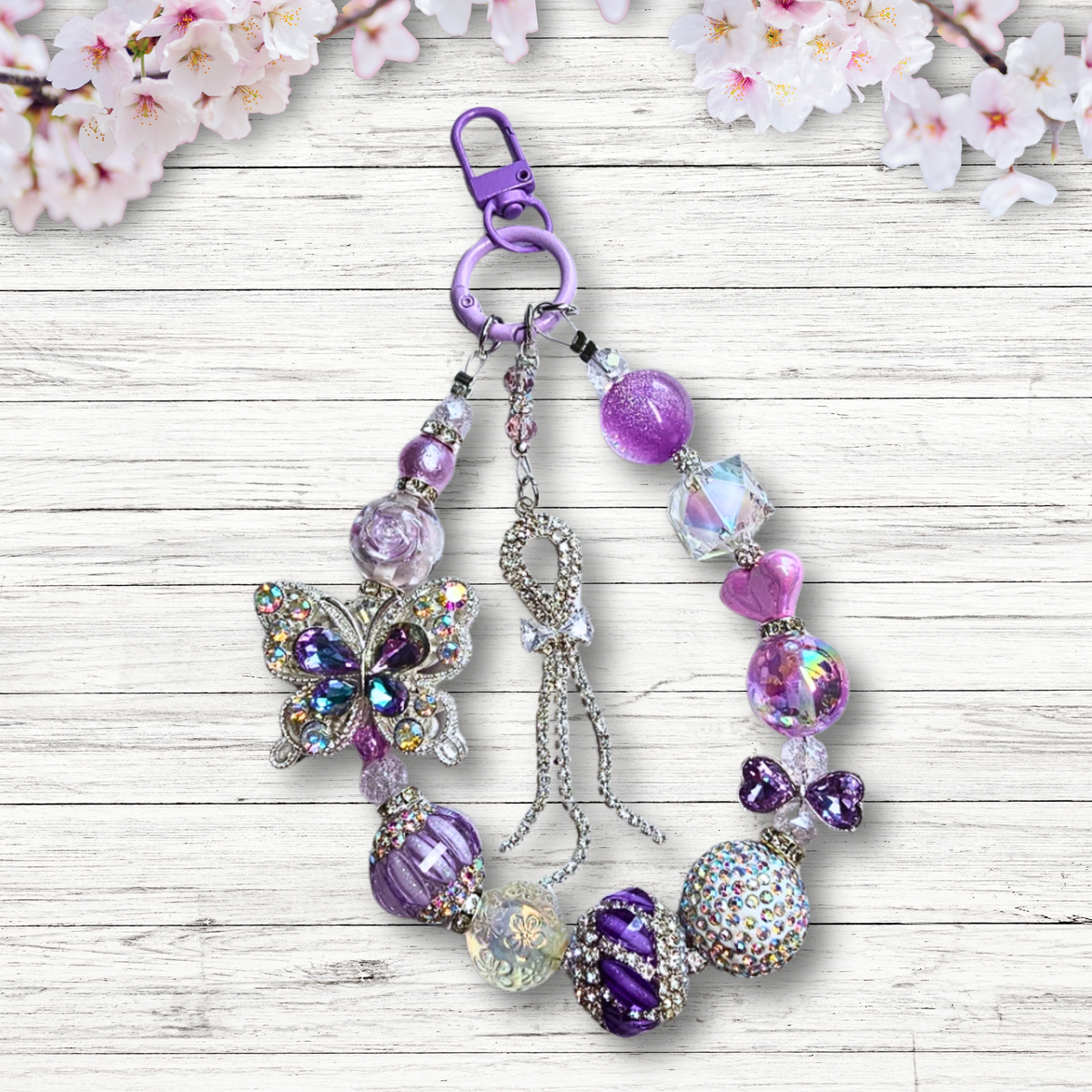 💖 Blinged Out Beauties | Bag & Phone Charms
