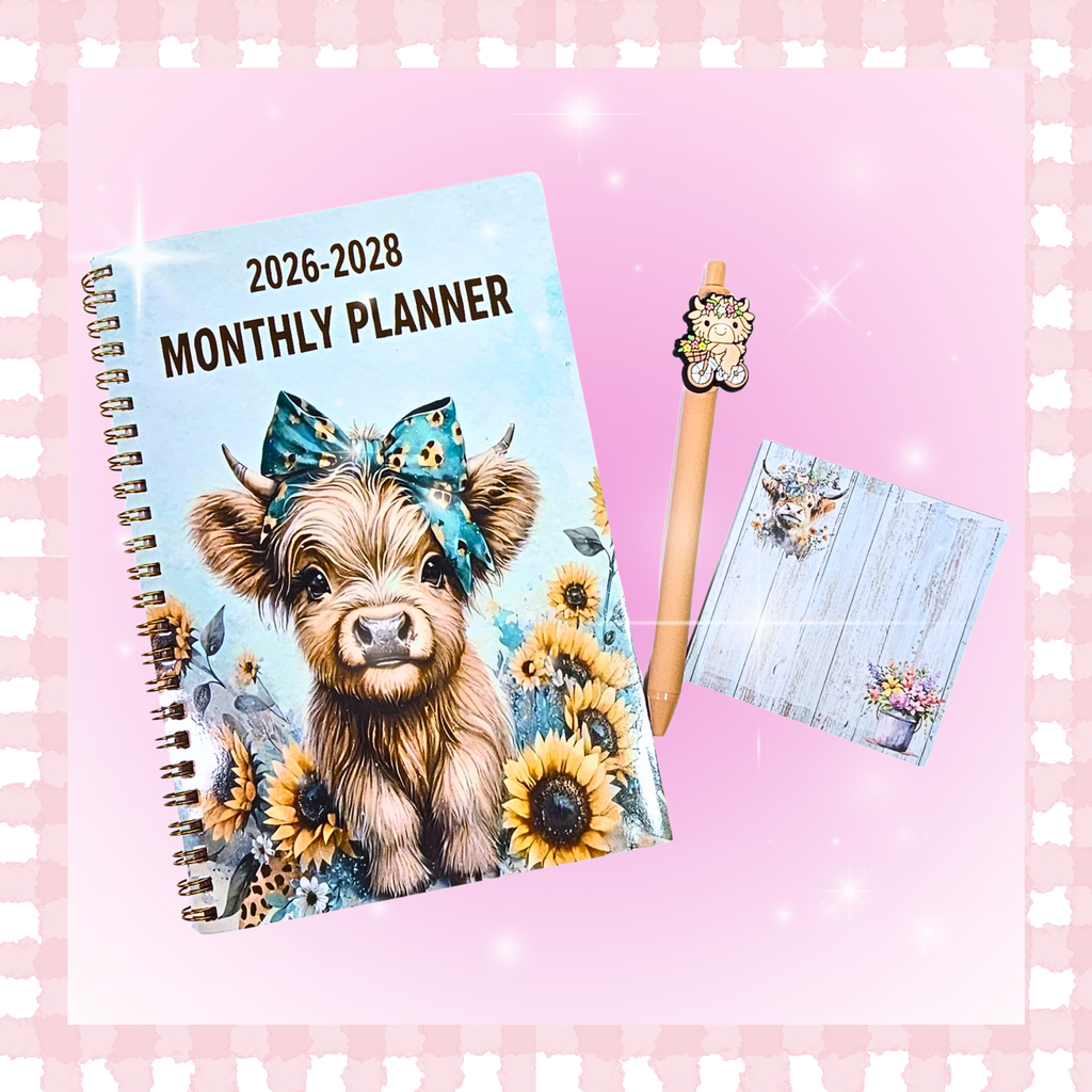 Highland Cow Cozy Planning Bundle ⭐