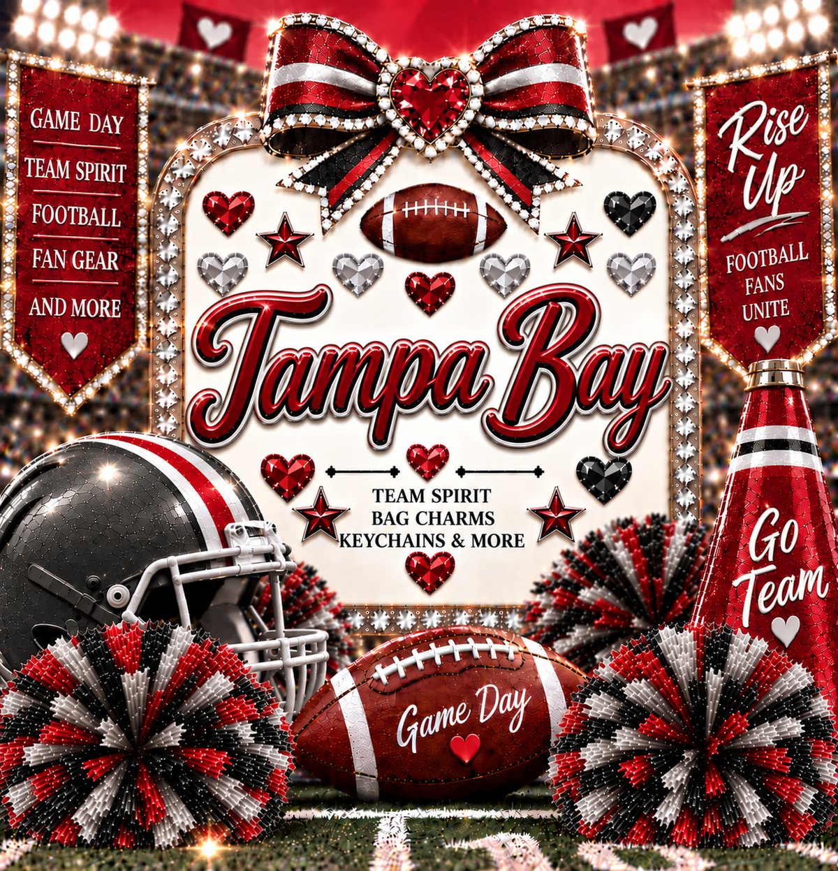 Touchdown Bag Charms