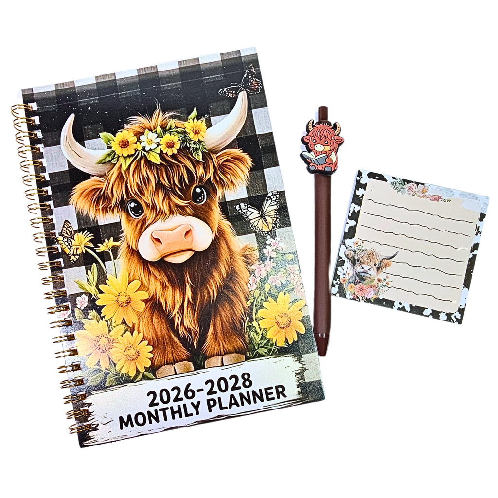 Highland Cow Cozy Planning Bundle ⭐