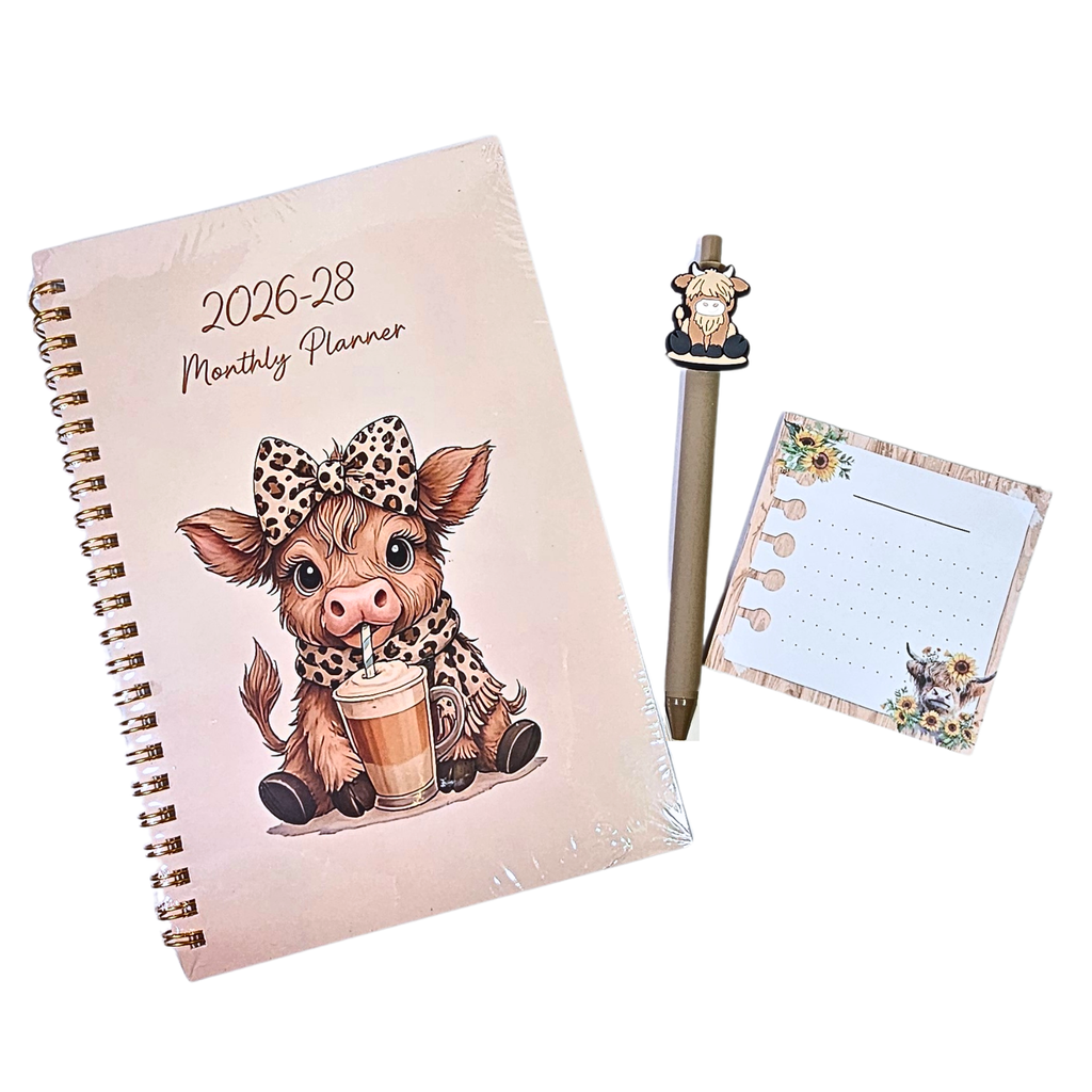 Highland Cow Cozy Planning Bundle ⭐