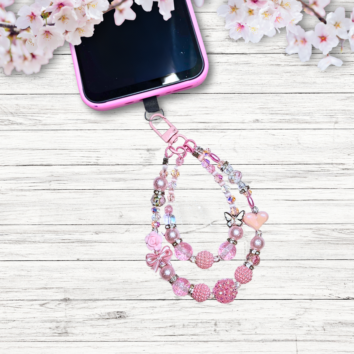 💖 Blinged Out Beauties | Bag & Phone Charms