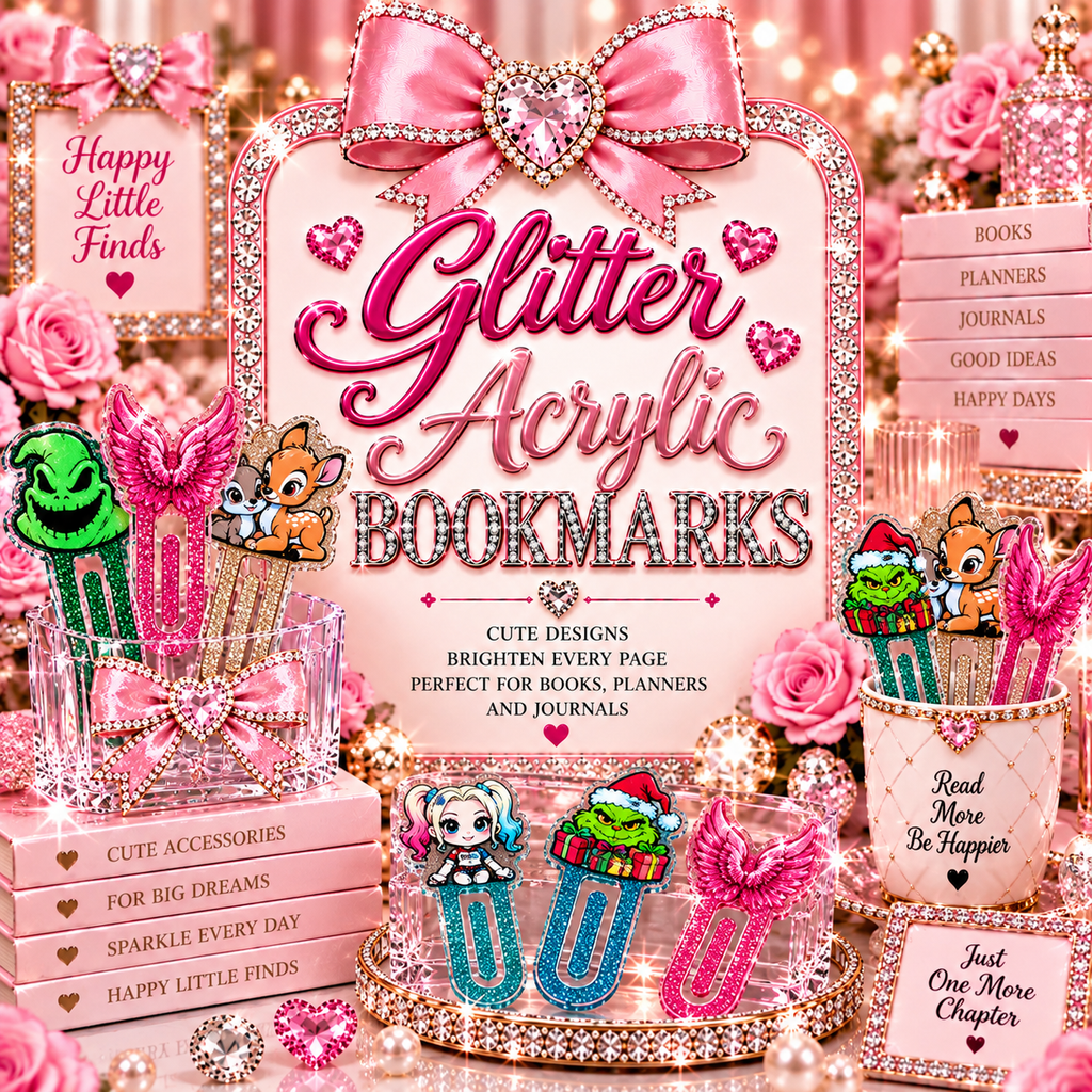 Glitter Acrylic Bookmarks