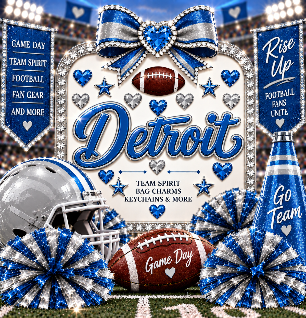 Touchdown Bag Charms