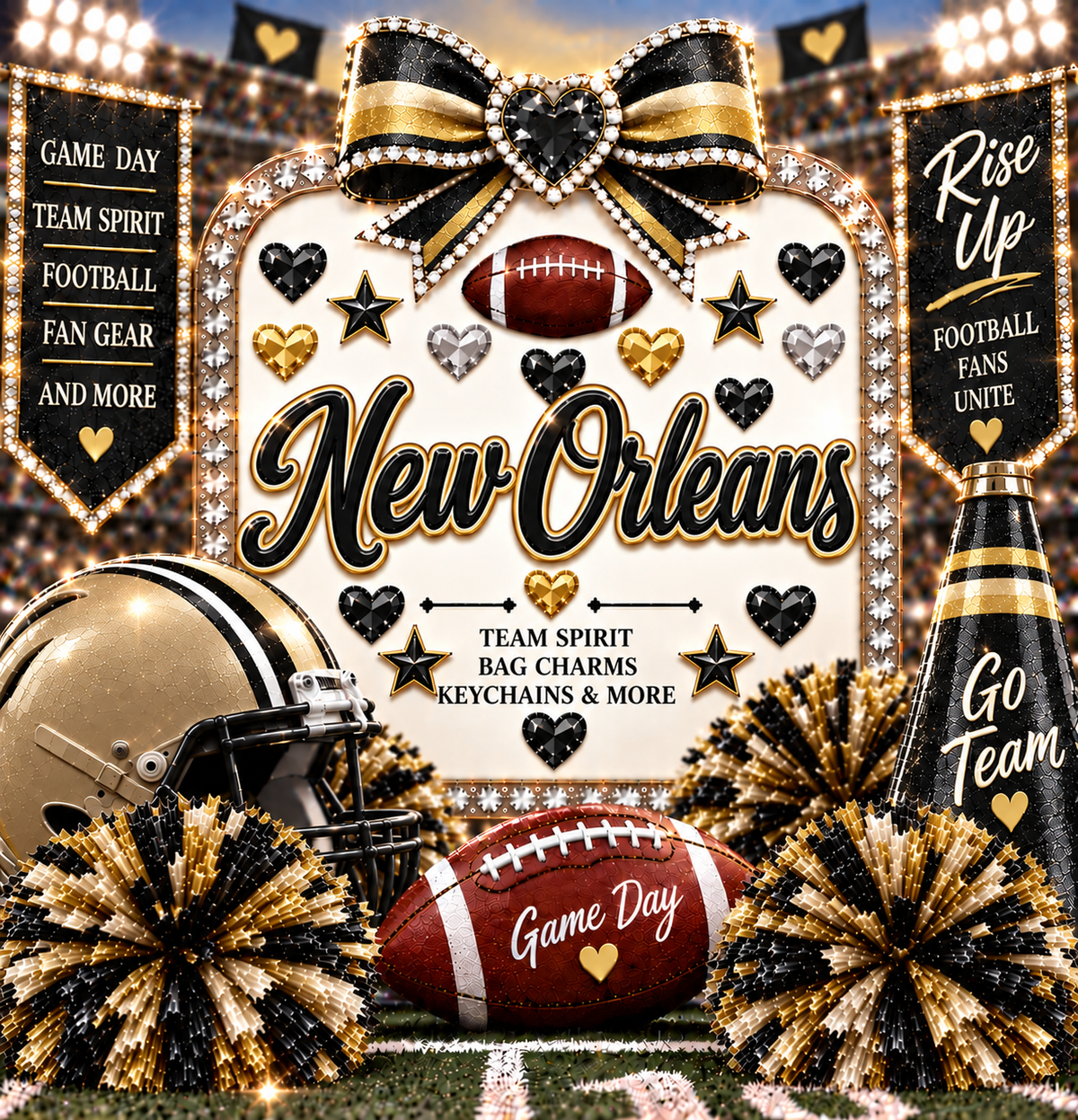 Touchdown Bag Charms