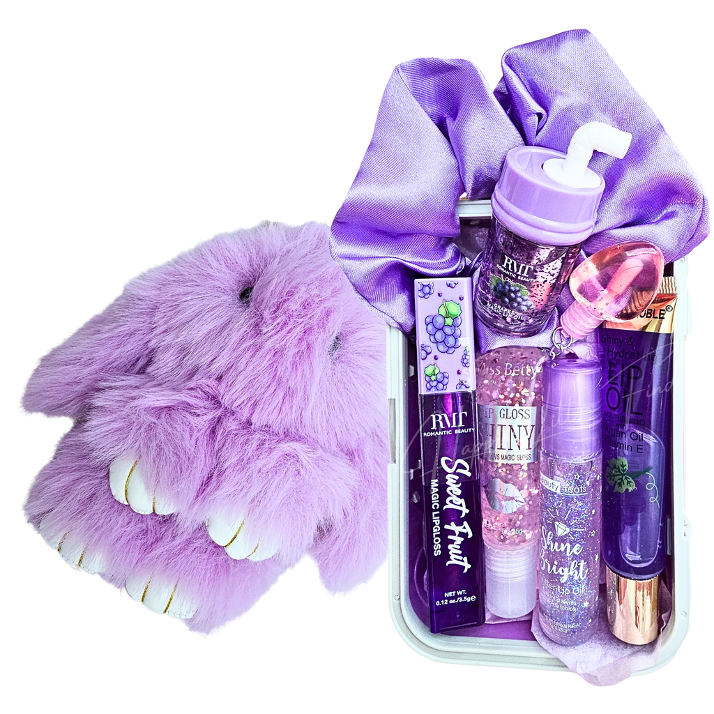 ✨ Classic Glam Mini Suitcase Bundle + Fluffy Bunny Charm ✨