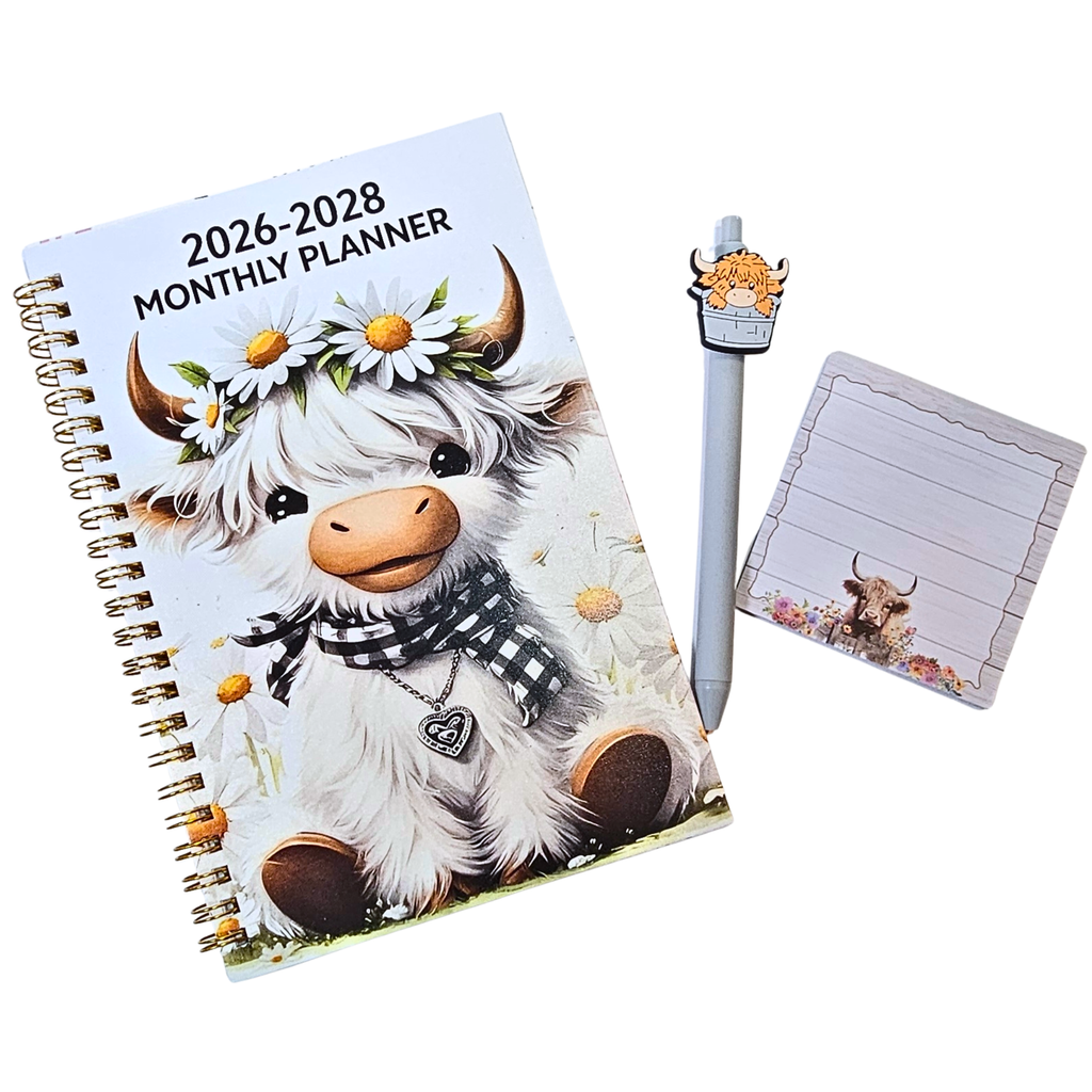 Highland Cow Cozy Planning Bundle ⭐