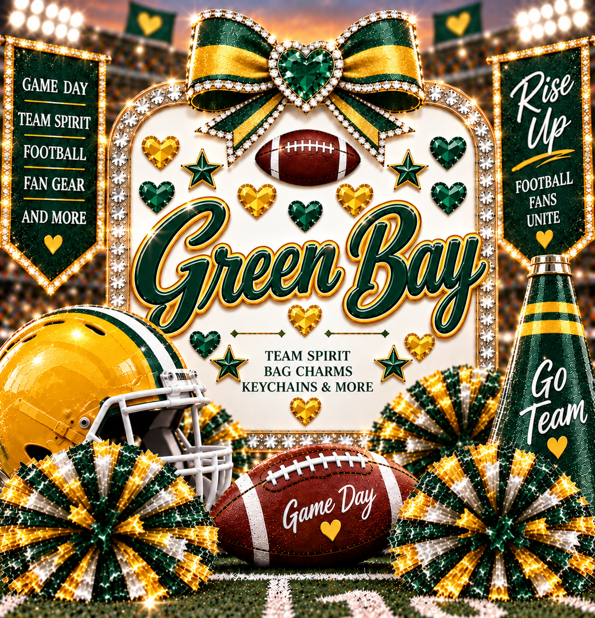 Touchdown Bag Charms