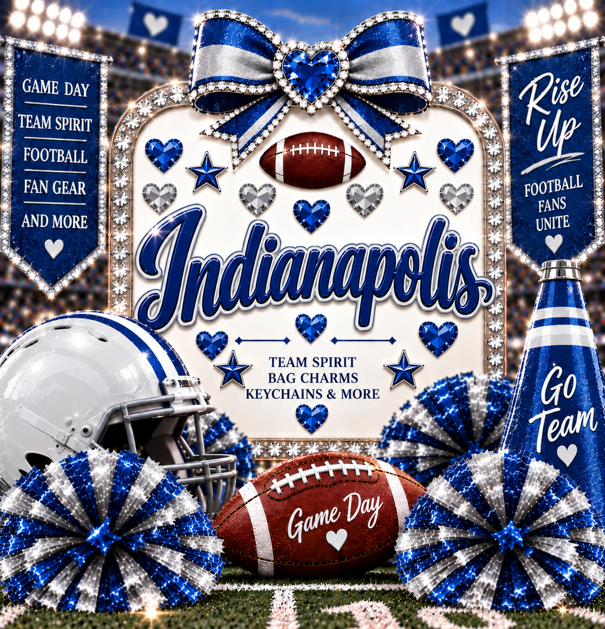 Touchdown Bag Charms