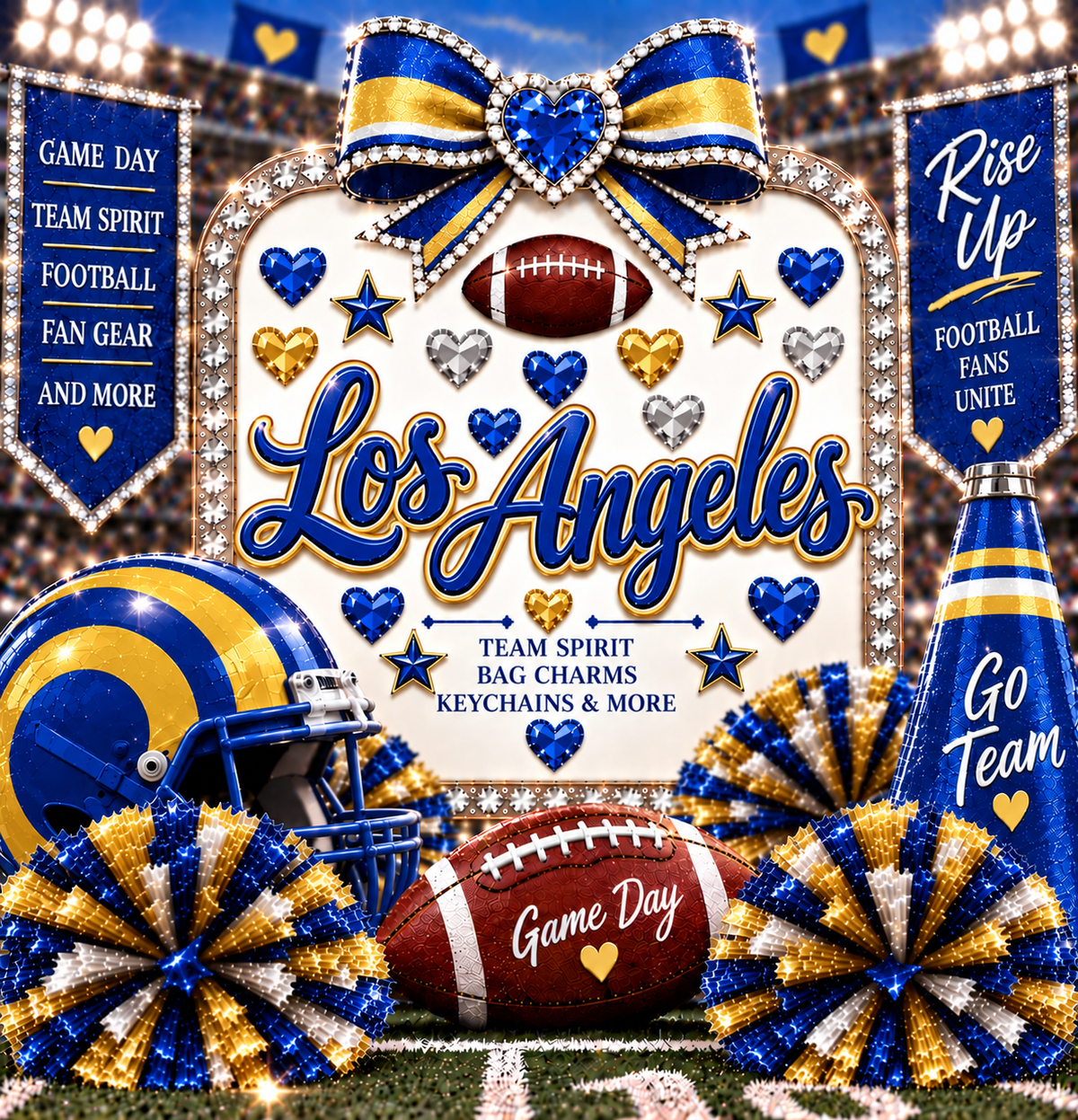 Touchdown Bag Charms