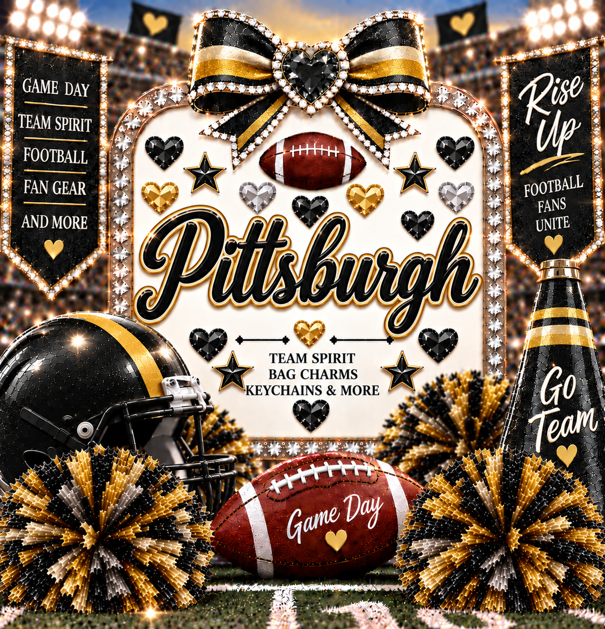Touchdown Bag Charms