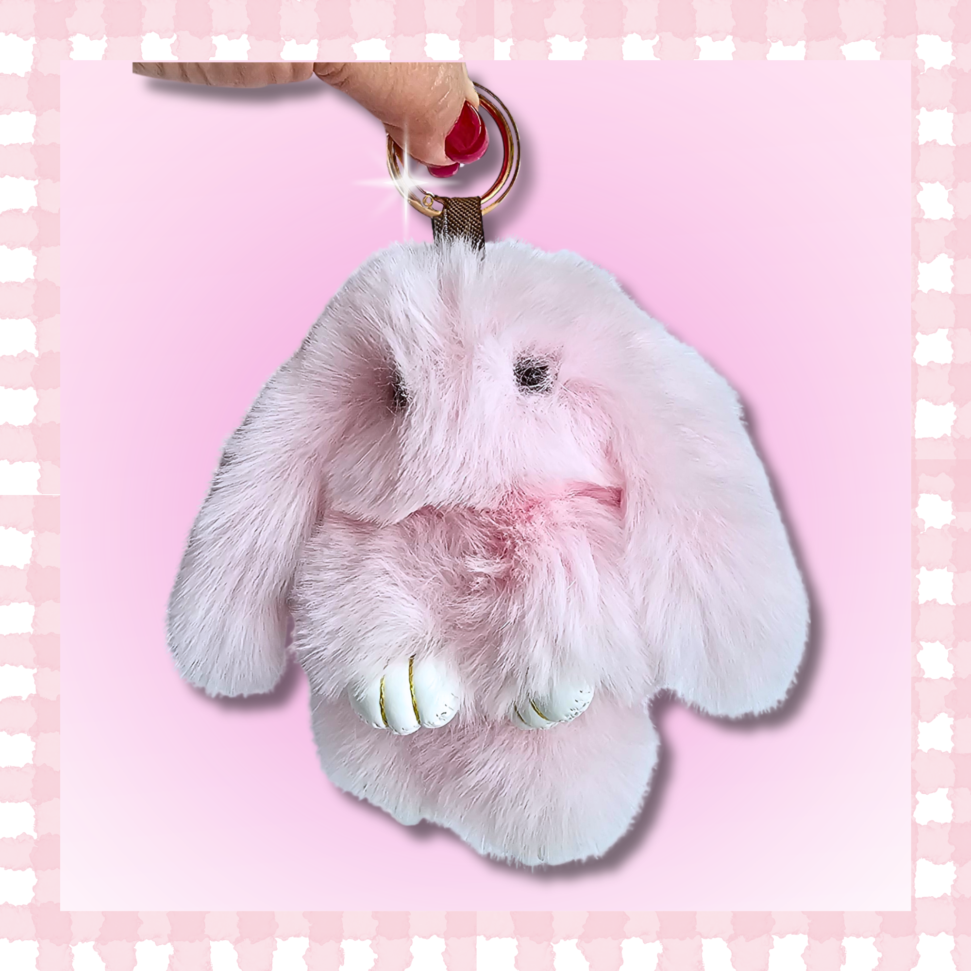 Plush Bunny Charm 🐇